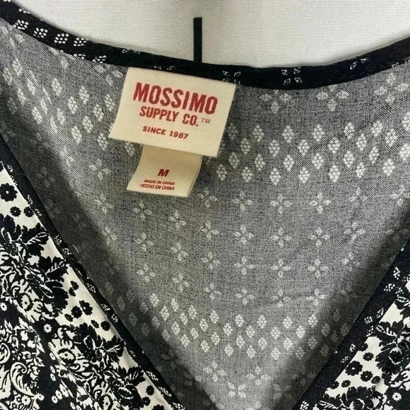 Mossimo Gauze Aztec Boho Black Romper w/Pockets - Picture 8 of 8